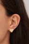 Heliophilia Silver Pendientes de Metal Dorados